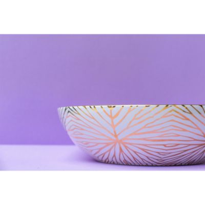 Lily Pad Low Serving Bowl