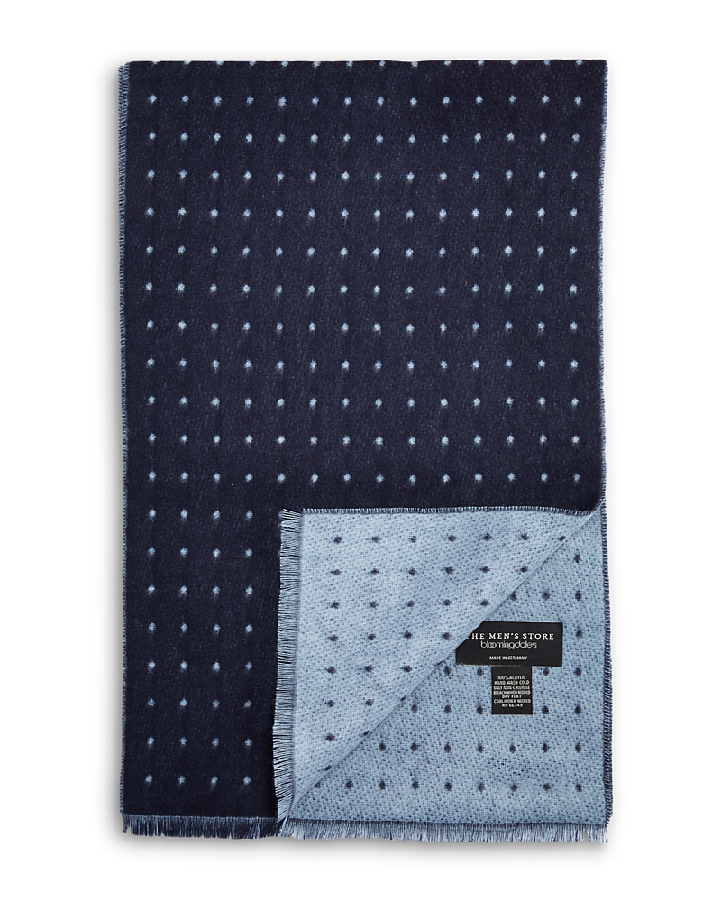 The Men's Store at Bloomingdale's Reversible Dots Woven Scarf - Exclusive