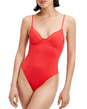 GOOD AMERICAN SHOWOFF UNDERWIRE ONE PIECE SWIMSUIT