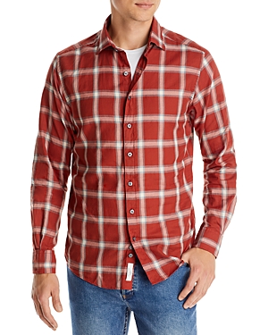 Shop Rodd & Gunn Eden Park Regular Fit Button Down Shirt In Brick