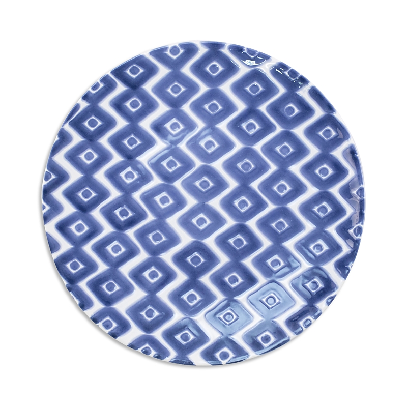 Vietri Viva Santorini Diamond Dinner Plate In Blue