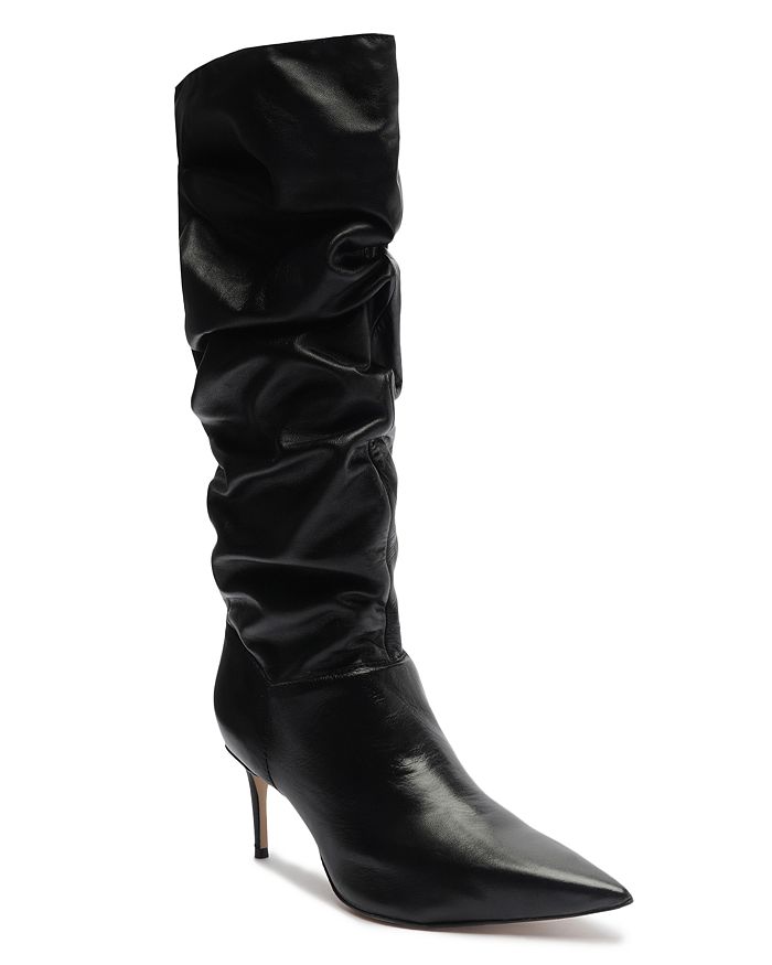SCHUTZ Women s Ashlee Pointed Toe Mid Heel Tall Boots Bloomingdale s