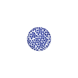 Vietri Santorini Flower Cocktail Plate In Blue