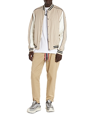 Moncler Beige Detian Down Bomber Jacket In Medium Beige