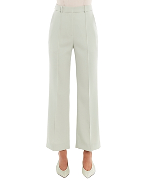 Lanvin High-rise Straight-leg Trousers In Sage