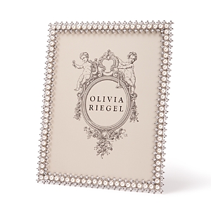 Olivia Riegel Crystal & Pearl Frame, 8 X 10 In Silver