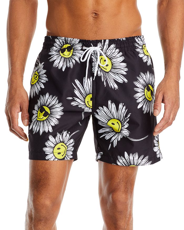 Trunks Surf & Swim Co. Sano Happy Daisy Regular Fit Swim Trunks ...