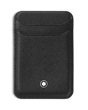 Montblanc Sartorial Leather Card Wallet In Black