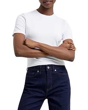 Shop French Connection Rallie Crewneck Tee In Linen White