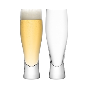 Lsa Bar Lager Glass, Set Of 2 In Clear