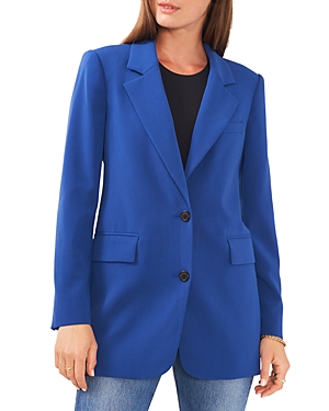Vince Camuto Notch Collar Two Button Blazer In Twilight Blue