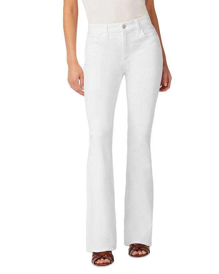 Joe's Jeans The Provocateur Petite Mid Rise Bootcut Jeans in White ...