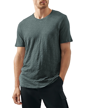 Atm Anthony Thomas Melillo Slub Cotton Crewneck Tee In Coal