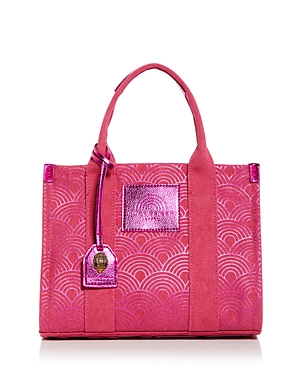 Kurt Geiger Mini Southbank Canvas Tote In Bright Pink