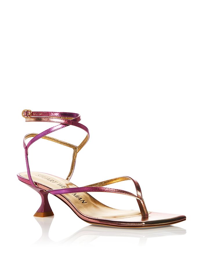 Stuart Weitzman Women's Cabo Strappy Thong Sandals | Bloomingdale's
