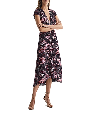 Reiss Amira In Black/pink