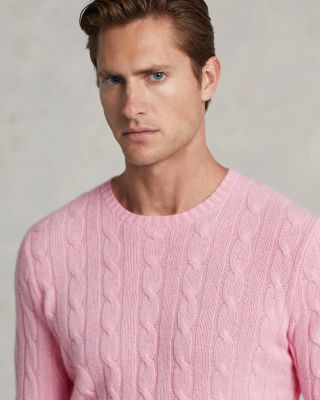 Cashmere Cable Knit Crewneck Sweater