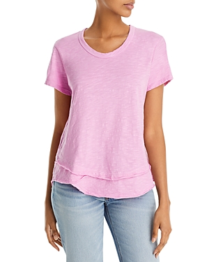 Wilt Tiered-hem Tee In Orchid