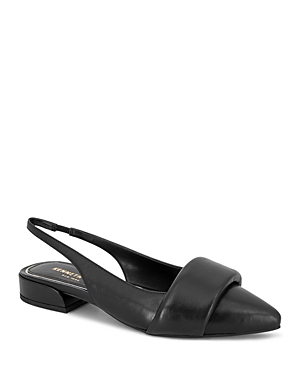 Shop Kenneth Cole Women's Callen Slip On Pointed Toe Slingback Flats In Black