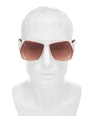 Elsa Geometric Sunglasses, 64mm