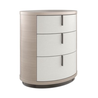 Wandering Three Drawer Oval Nightstand