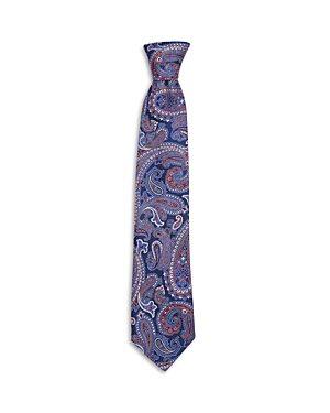 The Men's Store At Bloomingdale's Oversize Paisley Silk Classic Tie - 100% Exclusive In Blue/red