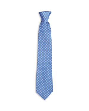 The Men's Store At Bloomingdale's Dots Neat Silk Classic Tie - 100% Exclusive In Light Blue