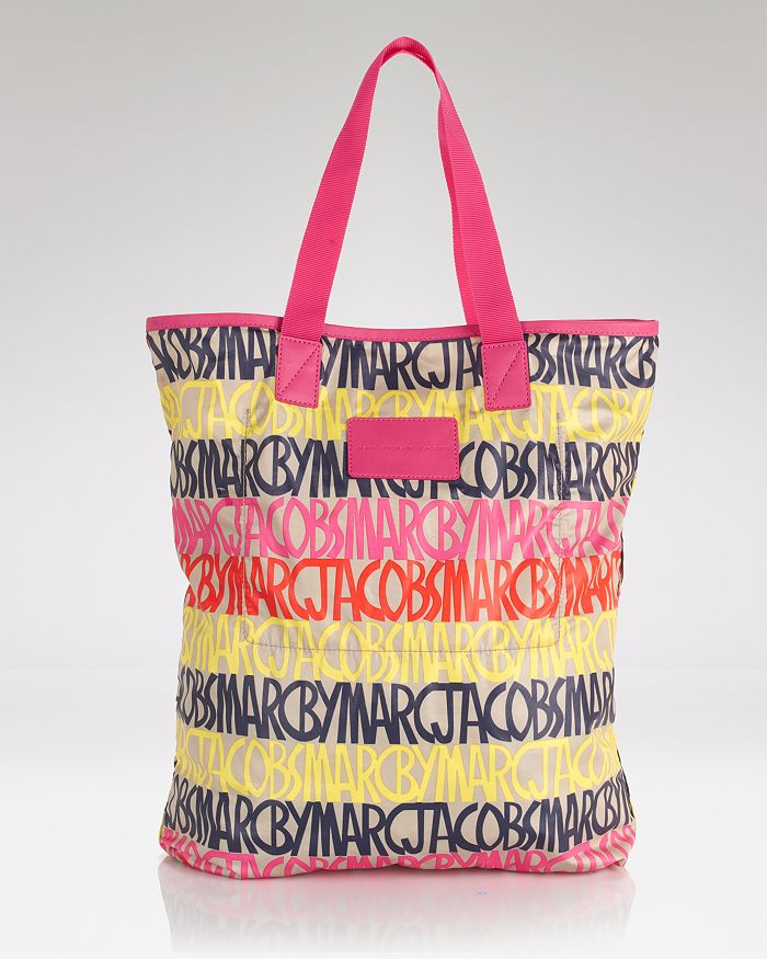 MARC JACOBS MARC BY Tote - Packables Linear Logo | Bloomingdale's