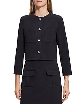 Theory - Cropped Collarless Jacket