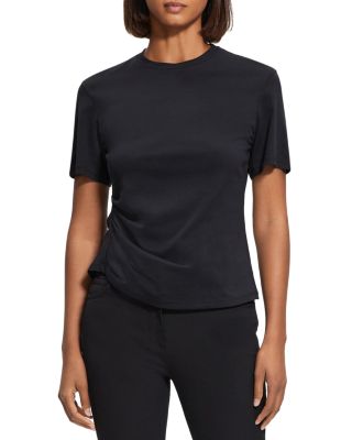 Theory - Cotton Side Ruched Tee