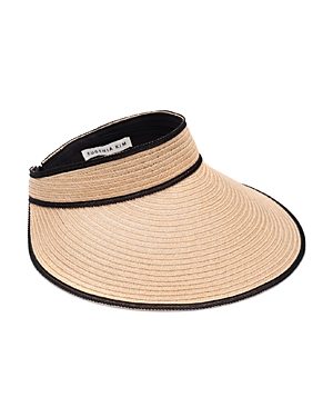Eugenia Kim Trixie Rollable Visor In Tan/black