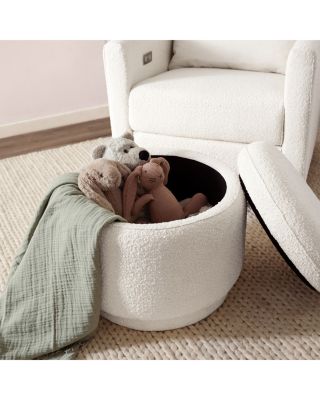 Enoki Boucl&eacute; Storage Ottoman