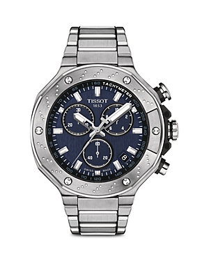 Tissot T-race Mens Chronograph Quartz Watch T141.417.11.041.00 In Blue/silver