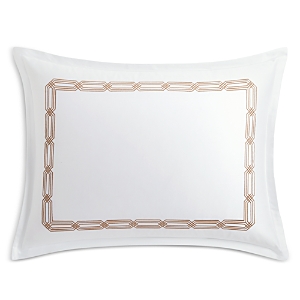 Hudson Park Collection Italian Tivoli Embroidered Standard Sham - 100% Exclusive In Champagne