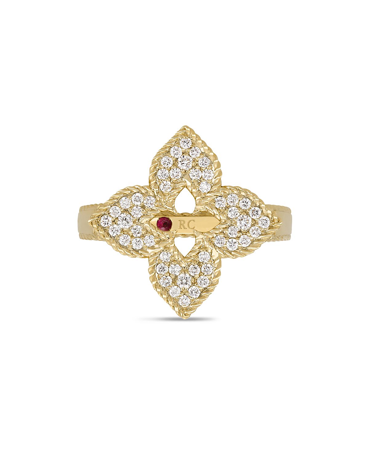 Roberto Coin 18K Yellow Gold Diamond Venetian Princess Ring