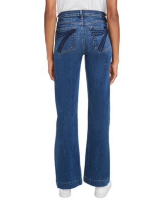 Dojo Mid Rise Wide Leg Trouser Jeans in Medium Melrose