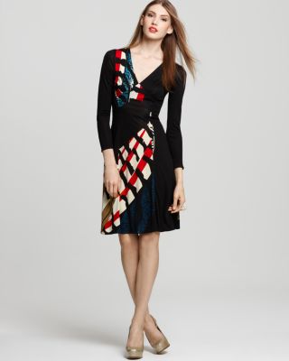 Issa London - Dress - Printed Jersey V Neck