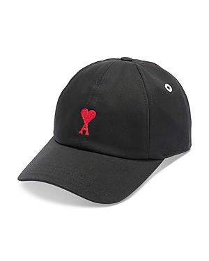 Ami Alexandre Mattiussi Ami Paris Black Baseball Cap With Logo