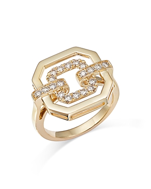 Bloomingdale's Diamond Geometric Ring In 14k Yellow Gold, 0.45 Ct. T.w. - 100% Exclusive In Gold/white