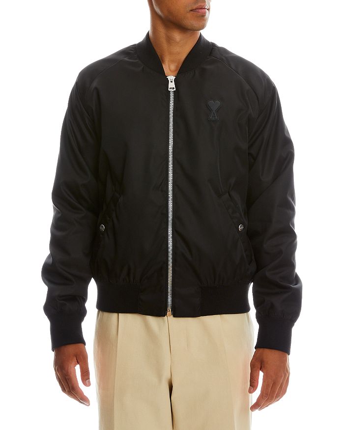 Ami zipped bomber best sale jacket