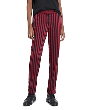 Shop The Kooples Taiana Striped Pants In Red