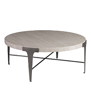 Artistica Cachet Round Cocktail Table In Silver Leaf