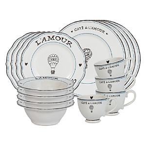 Juliska L'amour Toujours 16-piece Dinnerware Set In Whitewash