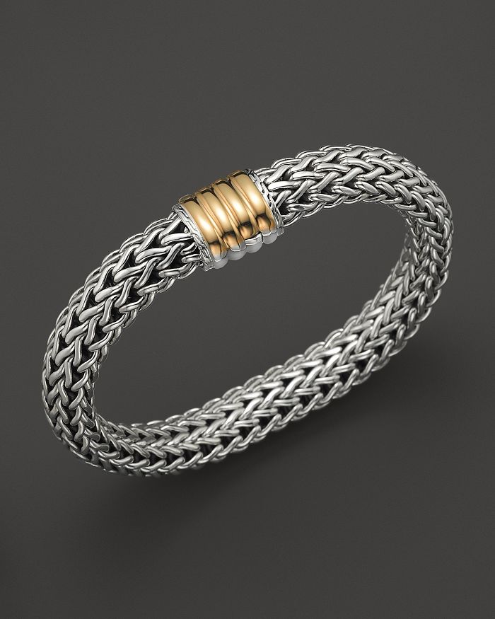 JOHN HARDY Bedeg 18K Gold and Sterling Silver Large Station