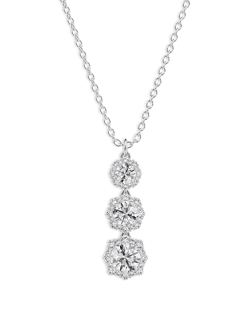 De Beers Forevermark Diamond Floral Halo Pendant Necklace In 18k White Gold, 1.20 Ct. T. W. - Exclusive In White