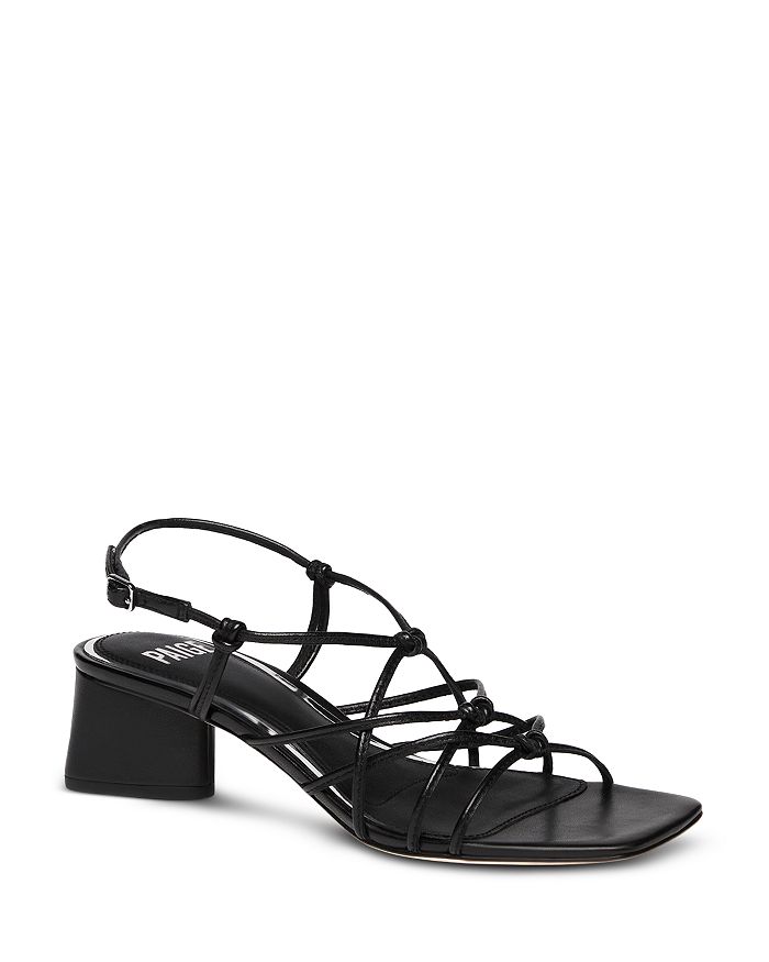 PAIGE Women's Gianna Square Toe Strappy Block Heel Sandals | Bloomingdale's