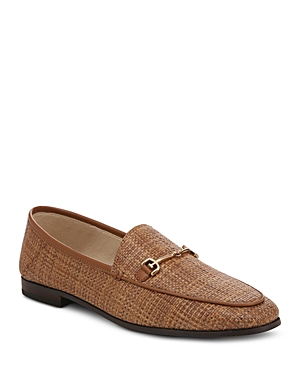 Shop Sam Edelman Women's Loraine Almond Toe Loafers In Cuoio