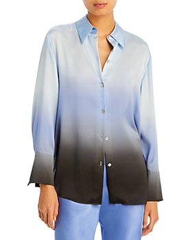 Vince - Silk Dip Dye Long Sleeve Shirt