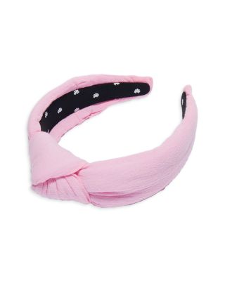 Lele Sadoughi Headband Pastel Pink with Flowers Lele Sadoughi | Accessories | Lele Sadoughi Knotted Woven  main image 3