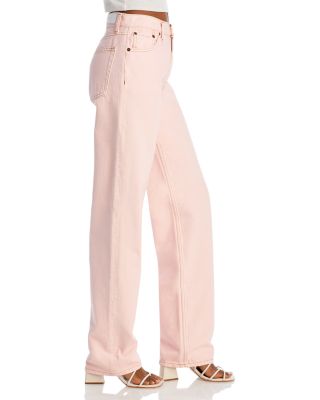 ◆Rest & Recreation◆ RR LOGO WIDE JEANS (PINK) REST & RECREATION RR Wide Jeans: 2 Colors - Comfort and